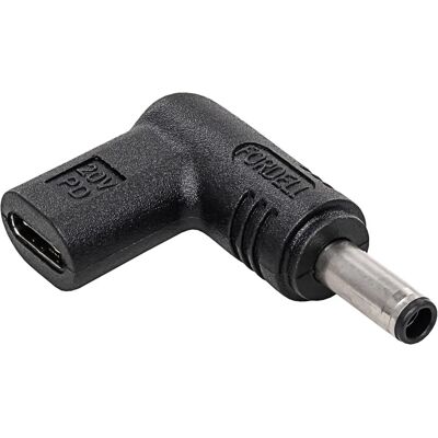 Akyga AK-ND-C10 Kabel Gender-Adapter - USB-C 4,5x3,0 mm - Schwarz Akyga AK-ND-C10 Kabel Gender-Adapter - USB-C 4,5x3,0 mm - Schwarz