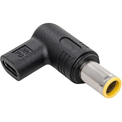 Akyga AK-ND-C12 USB-C Adapter - 7,9x5,5mm - Zwart Akyga AK-ND-C12 USB-C Adapter - 7,9x5,5mm - Zwart
