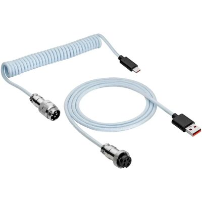 Akyga AK-USB-48 USB-kábel - Fehér - 3m - USB 2.0 - Retro spirál Akyga AK-USB-48 USB-kábel - Fehér - 3m - USB 2.0 - Retro spirál