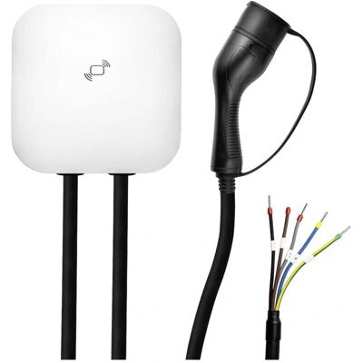 Akyga AK-EC-21 Wandladestation 11kW Typ 2 IP54 Weiß Akyga AK-EC-21 Wandladestation 11kW Typ 2 IP54 Weiß