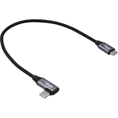 Akyga AK-USB-53 USB C Kaapeli - 0,3m - 60W - Musta Akyga AK-USB-53 USB C Kaapeli - 0,3m - 60W - Musta