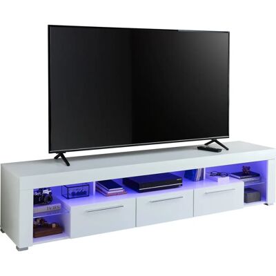 STOLKOM Goal Weiß TV-Schrank - 3 Schubkästen, 5 Fächer STOLKOM Goal Weiß TV-Schrank - 3 Schubkästen, 5 Fächer