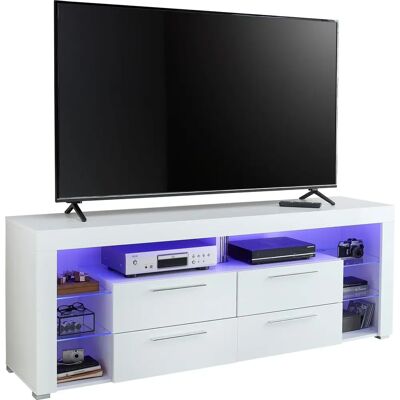 STOLKOM Goal Weiß TV-Schrank mit LED-Beleuchtung - TV-Typ STOLKOM Goal Weiß TV-Schrank mit LED-Beleuchtung - TV-Typ