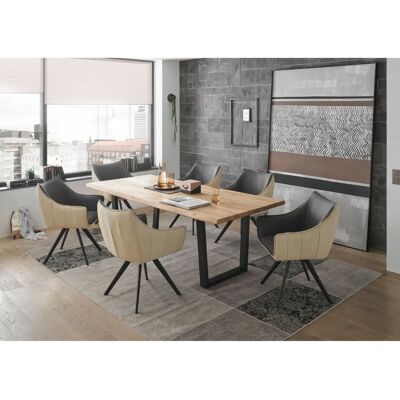 HOME AFFAIRE Benny Massiver Eiche Esstisch - Rechteckiger Tisch HOME AFFAIRE Benny Massiver Eiche Esstisch - Rechteckiger Tisch