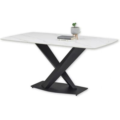 Stolkom Ventura 180cm Keramik Esstisch - Rechteckig, Schwarz & Weiß Stolkom Ventura 180cm Keramik Esstisch - Rechteckig, Schwarz & Weiß