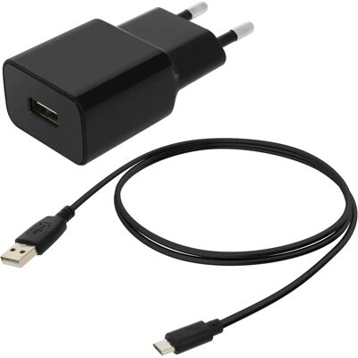 Blue Star Bluestar USB 1A-Ladegerät - Micro-USB Kabel - Smartphone - Schwarz Blue Star Bluestar USB 1A-Ladegerät - Micro-USB Kabel - Smartphone - Schwarz
