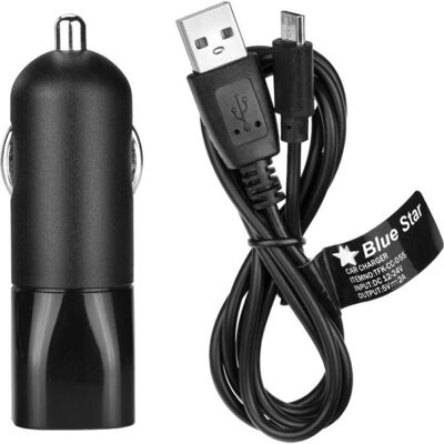 Blue Star Micro USB Auto-Ladegerät - Überspannungsschutz Blue Star Micro USB Auto-Ladegerät - Überspannungsschutz