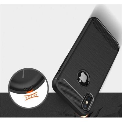 Forcell iPhone XS Max Schwarze Anti-Schock Hülle - Handyhülle Forcell iPhone XS Max Schwarze Anti-Schock Hülle - Handyhülle