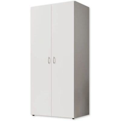 Sconto Base Weiß 2-türiger Kleiderschrank - Schlafzimmermöbel Sconto Base Weiß 2-türiger Kleiderschrank - Schlafzimmermöbel