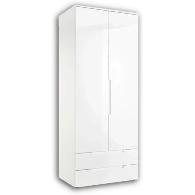SCHLAFKONTOR Spice Kleiderschrank - Hochglanz MDF 84x57x208cm SCHLAFKONTOR Spice Kleiderschrank - Hochglanz MDF 84x57x208cm