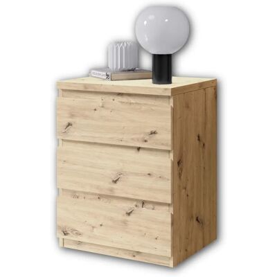 SCHLAFKONTOR Olli - Nachttisch mit 3 Schubladen - Nachttisch SCHLAFKONTOR Olli - Nachttisch mit 3 Schubladen - Nachttisch