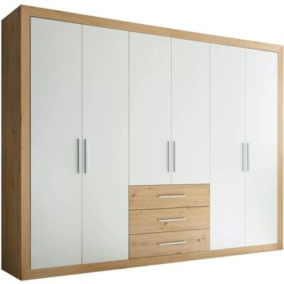 SCHLAFKONTOR Fernando Kleiderschrank - 6 Türen, Weiß, 289cm SCHLAFKONTOR Fernando Kleiderschrank - 6 Türen, Weiß, 289cm