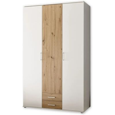 SCHLAFKONTOR Marburg Kleiderschrank - 3 Türen, 3 Einlegeböden, 1 Kleiderstange SCHLAFKONTOR Marburg Kleiderschrank - 3 Türen, 3 Einlegeböden, 1 Kleiderstange