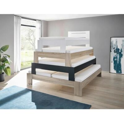 SCHLAFKONTOR Cannes Futonbett - 120x200cm, Weiß, Ohne Matratze SCHLAFKONTOR Cannes Futonbett - 120x200cm, Weiß, Ohne Matratze