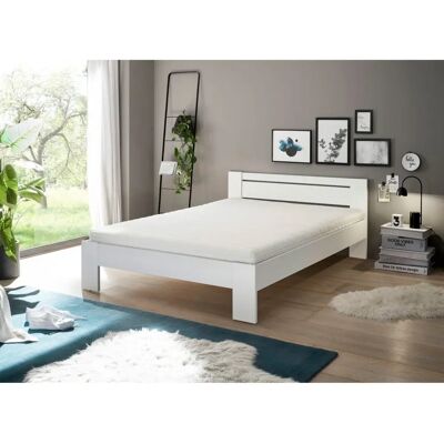 SCHLAFKONTOR Cannes Futonbett - 140x200cm, Weiß, Ohne Matratze SCHLAFKONTOR Cannes Futonbett - 140x200cm, Weiß, Ohne Matratze