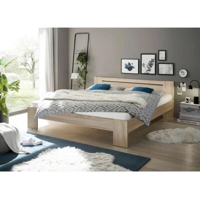 SCHLAFKONTOR Cannes Futonbett - 180x200cm, Melamin, Eiche Sonoma SCHLAFKONTOR Cannes Futonbett - 180x200cm, Melamin, Eiche Sonoma