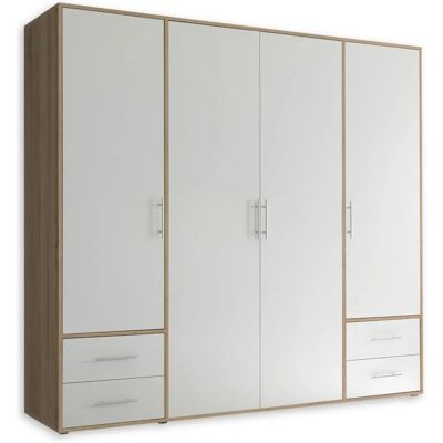 SCHLAFKONTOR Valencia Weiß Kleiderschrank - Kleidungsspeicher SCHLAFKONTOR Valencia Weiß Kleiderschrank - Kleidungsspeicher