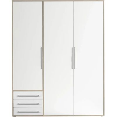 SCHLAFKONTOR Lyss Kleiderschrank - 3-Türer Melamin SCHLAFKONTOR Lyss Kleiderschrank - 3-Türer Melamin