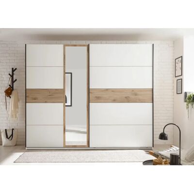 SCHLAFKONTOR Leo Schiebetürenschrank mit Spiegel - Kleiderschrank SCHLAFKONTOR Leo Schiebetürenschrank mit Spiegel - Kleiderschrank