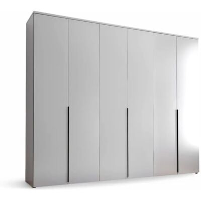 Sconto Kevo Weiß Kleiderschrank - Drehtürenschrank Sconto Kevo Weiß Kleiderschrank - Drehtürenschrank