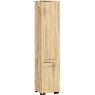 Colonne de salle de bain Akord Roble Artisan 30cm - 2 portes, 5 étagères - Publicité Colonne de salle de bain Akord Roble Artisan 30cm - 2 portes, 5 étagères - Publicité