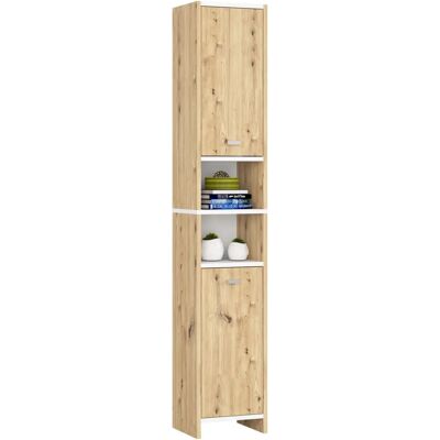 AKORD Beti Quercia Artisan kylpyhuonekaappi - Tilaa säästävä, Korkealaatuiset materiaalit, Tyylikäs muotoilu AKORD Beti Quercia Artisan kylpyhuonekaappi - Tilaa säästävä, Korkealaatuiset materiaalit, Tyylikäs muotoilu