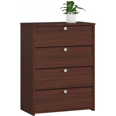 AKORD Wenge Schuhorganizer - 4 Regale & Türen - 60x33x80 cm AKORD Wenge Schuhorganizer - 4 Regale & Türen - 60x33x80 cm