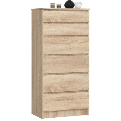 AKORD K60 6-Drawer Kommode - Nachttisch AKORD K60 6-Drawer Kommode - Nachttisch