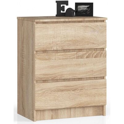 ABAMIHOME Larice 3-Drawer Chest of Drawers - Kommode ABAMIHOME Larice 3-Drawer Chest of Drawers - Kommode