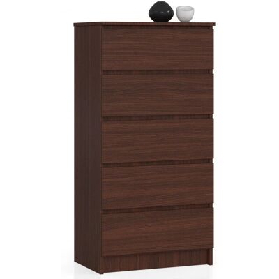 AKORD Wenge 5-Schubladen-Kommode – Schlafzimmer & Wohnzimmer AKORD Wenge 5-Schubladen-Kommode – Schlafzimmer & Wohnzimmer