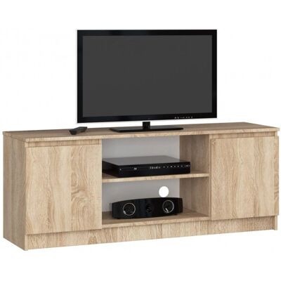 AKORD Sonoma TV-Schrank mit 2 Türen & 2 Regalen AKORD Sonoma TV-Schrank mit 2 Türen & 2 Regalen