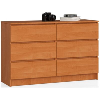 AKORD Möbelwerkstatt OP0LK-1OLC002 Kommode - Moderner 6-Schubladen-Schrank AKORD Möbelwerkstatt OP0LK-1OLC002 Kommode - Moderner 6-Schubladen-Schrank