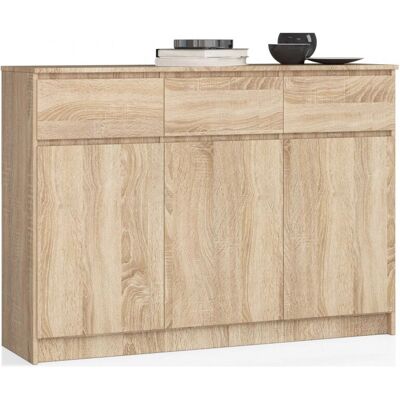 AKORD Fábrica de Muebles OP0LK-1DAB008 Cajonera - Diseño Moderno, Panel Laminado Resistente, 3 Cajones y 3 Puertas AKORD Fábrica de Muebles OP0LK-1DAB008 Cajonera - Diseño Moderno, Panel Laminado Resistente, 3 Cajones y 3 Puertas
