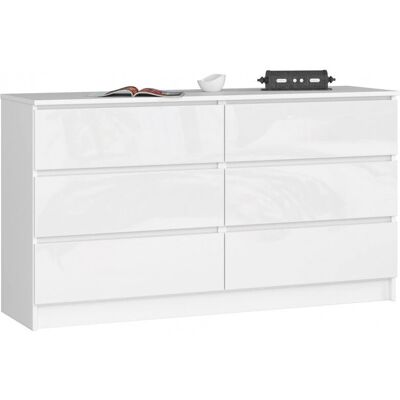 AKORD Commode - 6 Tiroirs Moderne Minimaliste - Publicité AKORD Commode - 6 Tiroirs Moderne Minimaliste - Publicité