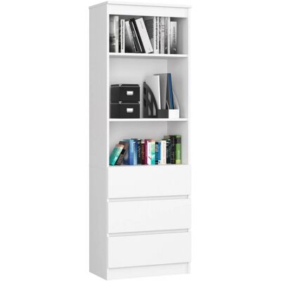 Libreria da Ufficio AKORD Bianca - 60cm 3 cassetti e mensole - Mobili da ufficio Libreria da Ufficio AKORD Bianca - 60cm 3 cassetti e mensole - Mobili da ufficio