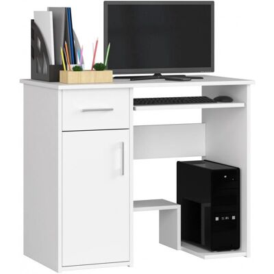AKORD JAY Weiße Computertisch - 90x50x74 cm AKORD JAY Weiße Computertisch - 90x50x74 cm