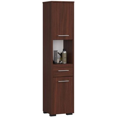 AKORD Badezimmer Wenge Aufbewahrungsschrank - 140cm hoch AKORD Badezimmer Wenge Aufbewahrungsschrank - 140cm hoch