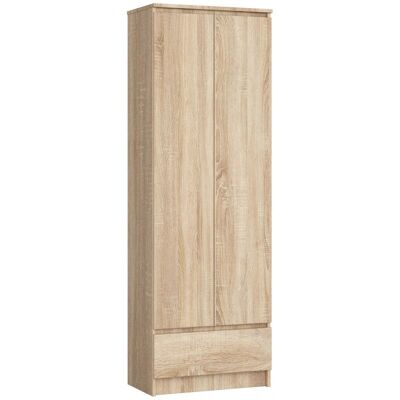 Kantoormeubel Boekenkast Roble Sonoma - 4 planken, 2 deuren, 1 lade - Kantoormeubel Kantoormeubel Boekenkast Roble Sonoma - 4 planken, 2 deuren, 1 lade - Kantoormeubel