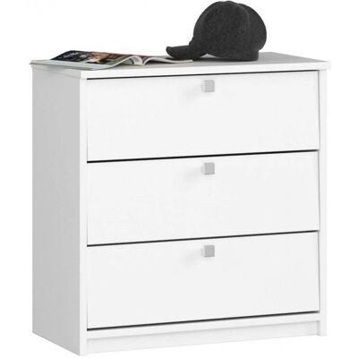 AKORD - Schuhorganizer mit 3 Regalen & Türen - 60x62x31cm AKORD - Schuhorganizer mit 3 Regalen & Türen - 60x62x31cm