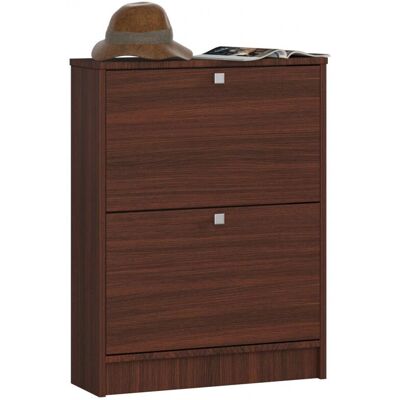 AKORD Wenge Schuh Organizer - 2 Fächer, Platzsparend, Modern AKORD Wenge Schuh Organizer - 2 Fächer, Platzsparend, Modern