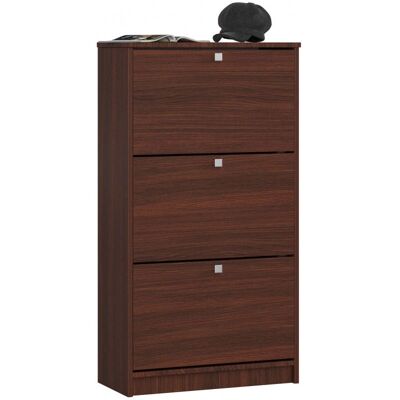Organisateur de chaussures AKORD - 3 compartiments - Wenge - 60cm - Publicité Organisateur de chaussures AKORD - 3 compartiments - Wenge - 60cm - Publicité