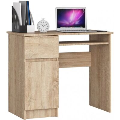 Escritorio AKORD PIKSEL Roble Sonoma - Compacto, Almacenamiento, 90cm Escritorio AKORD PIKSEL Roble Sonoma - Compacto, Almacenamiento, 90cm