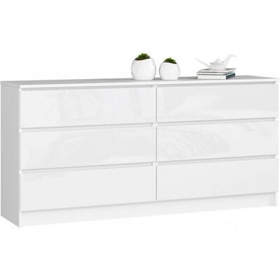 AKORD - K160 - 160x77x40 cm - 6 tiroirs - chiffonnier - Publicité AKORD - K160 - 160x77x40 cm - 6 tiroirs - chiffonnier - Publicité