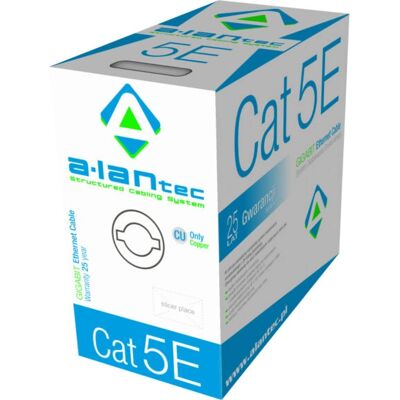 Câble Réseau A-LAN KIU5LSOH305 - 305m, U/UTP, Gris - Publicité Câble Réseau A-LAN KIU5LSOH305 - 305m, U/UTP, Gris - Publicité