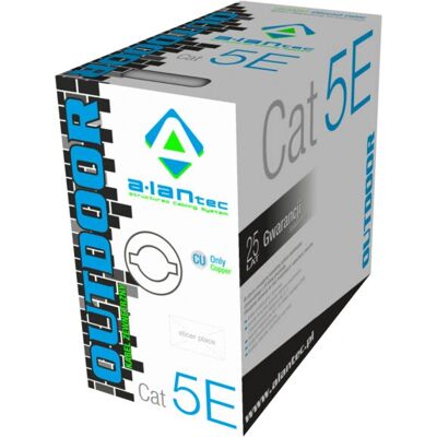 Cable de red Alantec Kiu5outz305 - 305m, Cat5e U/UTP Cable de red Alantec Kiu5outz305 - 305m, Cat5e U/UTP