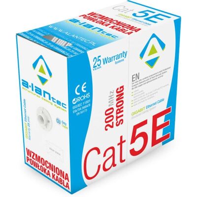 Alantec KIU5STR305 Kabel sieciowy - 305 m U/UTP Kategoria 5e Alantec KIU5STR305 Kabel sieciowy - 305 m U/UTP Kategoria 5e