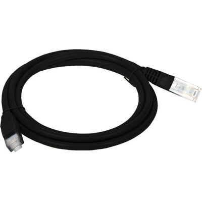 Cable de red Alantec KKU5CZA2 - Negro - 2 m - Cat5e U/UTP Cable de red Alantec KKU5CZA2 - Negro - 2 m - Cat5e U/UTP