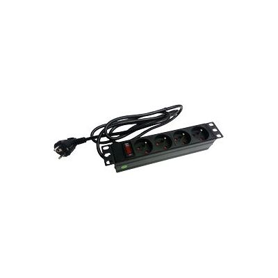 Alantec PZ04 Prolunga di alimentazione - 4 prese - Interno Nero Alantec PZ04 Prolunga di alimentazione - 4 prese - Interno Nero