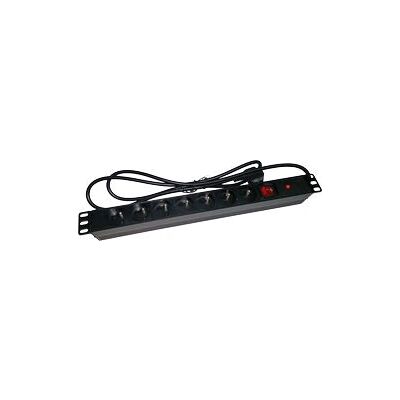 Alantec PZ071U - Verlängerungskabel - 7 Steckdosen - Innenraum - Schwarz Alantec PZ071U - Verlängerungskabel - 7 Steckdosen - Innenraum - Schwarz