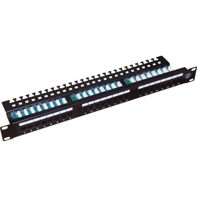 Patch Panel UTP Categoría 5e PK013 24 puertos Alantec 1U Patch Panel UTP Categoría 5e PK013 24 puertos Alantec 1U